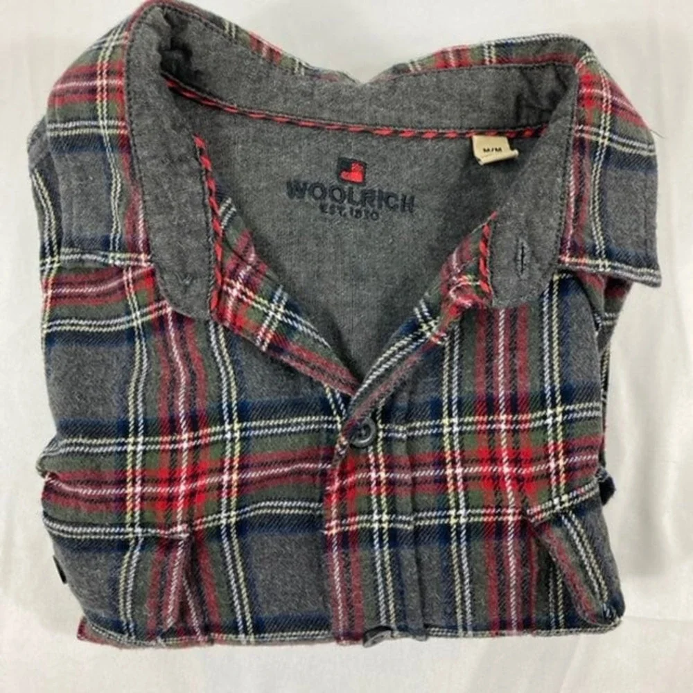Woolrich Mens Plaid‎ Flannel Shirt M